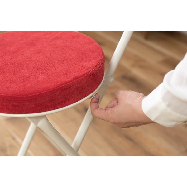 フォールディング ハイチェア レッド 折りたたみ カウンターチェアー コンパクト 椅子 イス いす 完成品 お洒落 可愛い かわいい チェアー 軽量 パイプ椅子 |  | 20