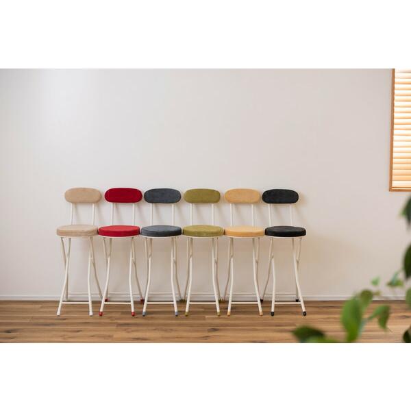 フォールディング ハイチェア ブラック 折りたたみ カウンターチェアー コンパクト 椅子 イス いす 完成品 お洒落 可愛い かわいい チェアー 軽量 パイプ椅子 |  | 03