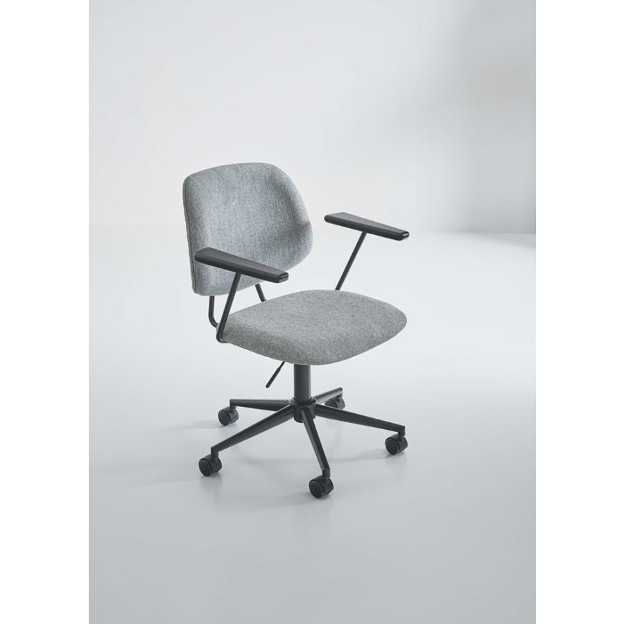 デスクチェア グレー ワークチェア 肘付き パソコンチェア 椅子 イス 学習椅子 回転式 昇降機能 キャスター付き 在宅勤務 リモートワーク 高級感 オフィスチェア |  | 05