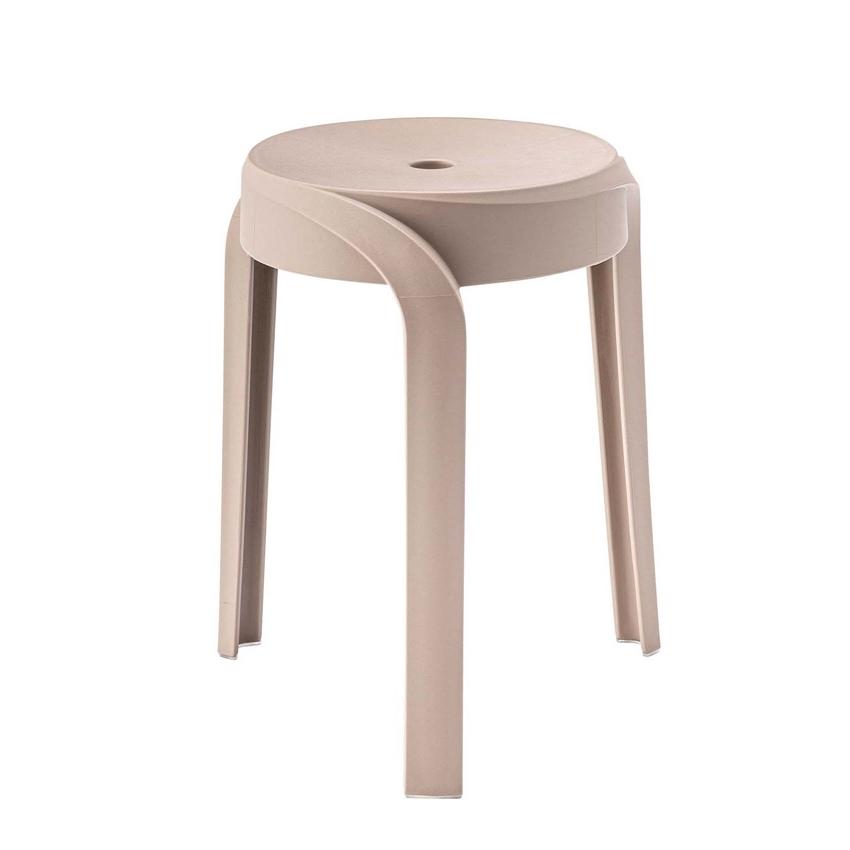 スツール ベージュ おしゃれ 玄関 腰掛け椅子 ダイニングスツール ダイニングチェア いす スタッキング 積み重ね 丸椅子 円型 キッチンインテリア | 