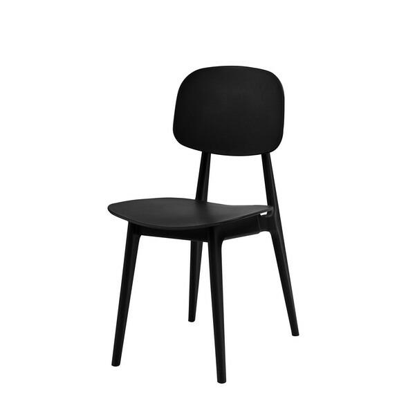 オーディナリー チェア ブラック おしゃれ ダイニングチェア 食卓チェアー リビング カフェ ガーデン 軽量 椅子 いす | 