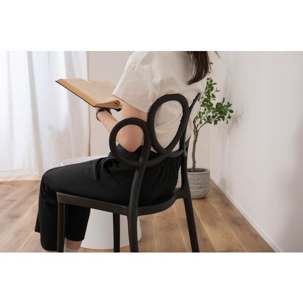 パルネ チェア ブラック おしゃれ ダイニングチェア スタッキング 食卓チェアー リビング カフェ ガーデン 軽量 椅子 いす 完成品 |  | 12