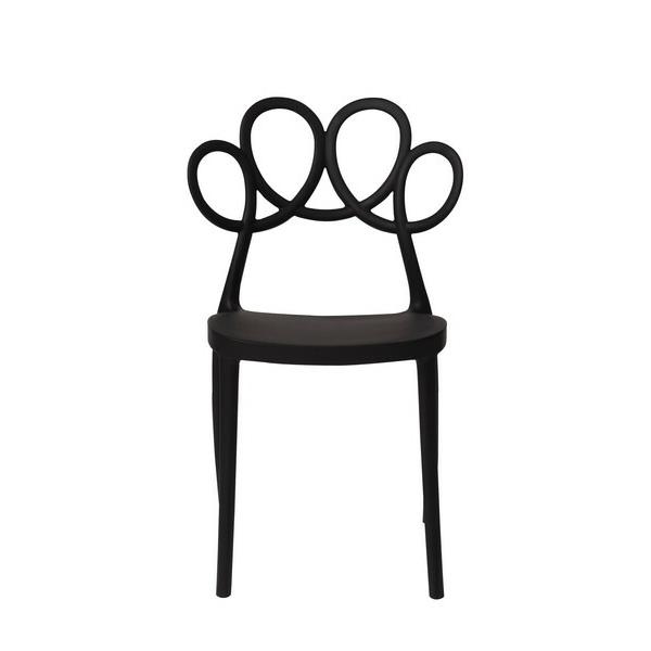 パルネ チェア ブラック おしゃれ ダイニングチェア スタッキング 食卓チェアー リビング カフェ ガーデン 軽量 椅子 いす 完成品 |  | 03