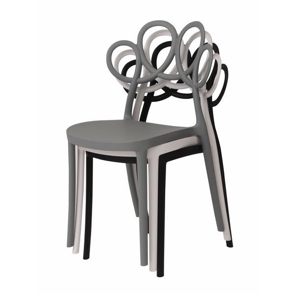 パルネ チェア ブラック おしゃれ ダイニングチェア スタッキング 食卓チェアー リビング カフェ ガーデン 軽量 椅子 いす 完成品 |  | 04