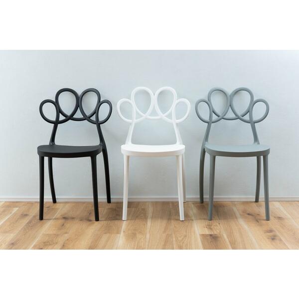 パルネ チェア ホワイト おしゃれ ダイニングチェア スタッキング 食卓チェアー リビング カフェ ガーデン 軽量 椅子 いす 完成品 |  | 10