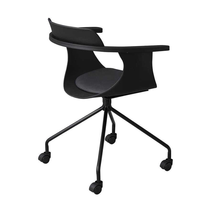 デスクチェア ブラック おしゃれ ワークチェア 肘付き パソコンチェア 椅子 イス 学習椅子 キャスター付き 在宅勤務 リモートワーク 高級感 オフィスチェア |  | 01