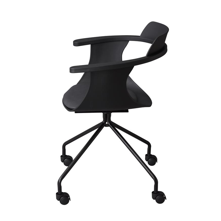 デスクチェア ブラック おしゃれ ワークチェア 肘付き パソコンチェア 椅子 イス 学習椅子 キャスター付き 在宅勤務 リモートワーク 高級感 オフィスチェア |  | 03