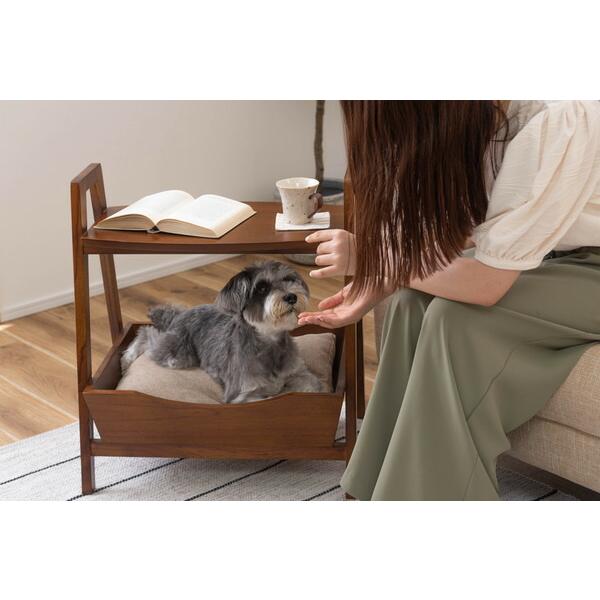 ペット サイドテーブル ナイトテーブル ミニテーブル 木製  ペットベッド 犬 猫 おしゃれ 飾り棚 |  | 13