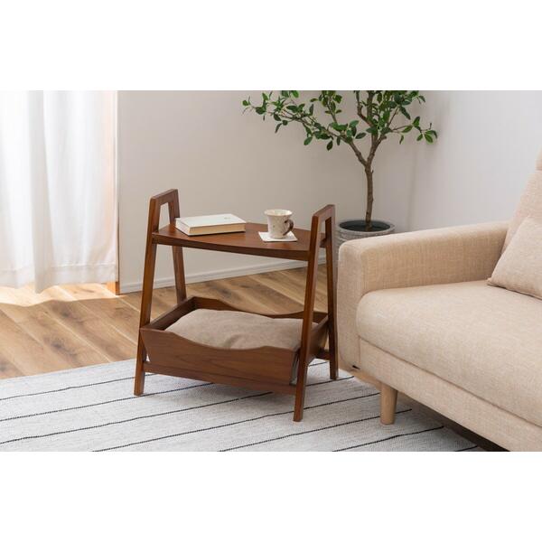 ペット サイドテーブル ナイトテーブル ミニテーブル 木製  ペットベッド 犬 猫 おしゃれ 飾り棚 |  | 04