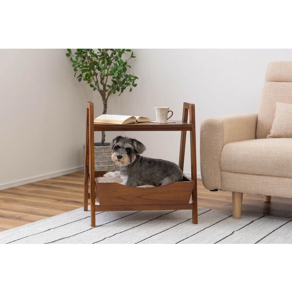 ペット サイドテーブル ナイトテーブル ミニテーブル 木製  ペットベッド 犬 猫 おしゃれ 飾り棚 |  | 07