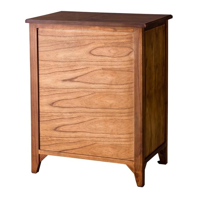 ティンバー ミニチェスト 幅60cm スリム おしゃれ かわいい アイアン 木製 天然木 引き出し 収納 4段 リビング カフェ 北欧 ミッドセンチュリー モダン 高級感 |  | 02