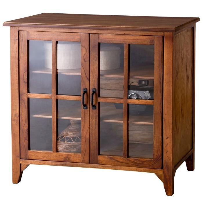 ティンバー キャビネット 幅80cm スリム お洒落 かわいい アイアン ガラス 木製 天然木 キッチン収納 食器棚 ミッドセンチュリー アンティーク モダン 高級感 |  | 01