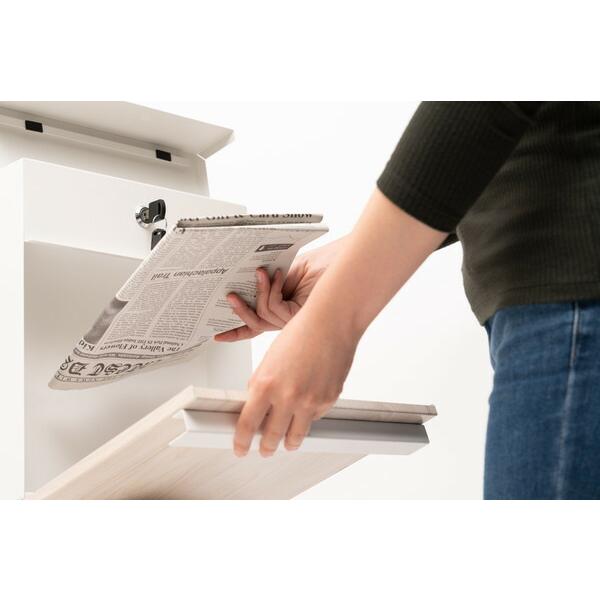 ポスト 郵便受け 壁掛け 壁付け 鍵付き シンプル コンパクト 北欧 メールボックス 玄関 郵便ポスト スチール ホワイト |  | 11