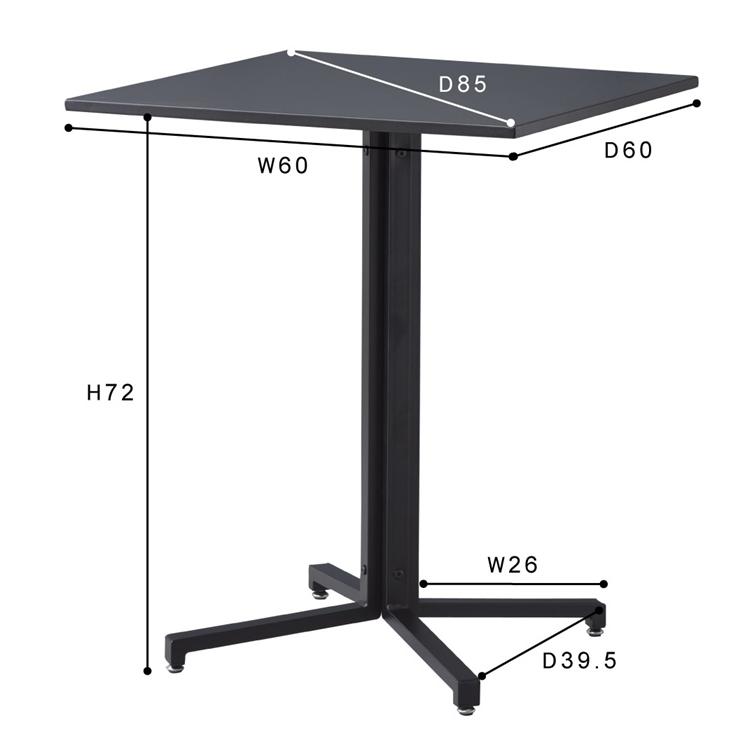 テーブル スクエア グレー ダイニングテーブル 幅60cm 2人掛け 食卓テーブル 2人がけ ミッドセンチュリー スタイリッシュ 高級感 ワークデスク 正方形 |  | 01
