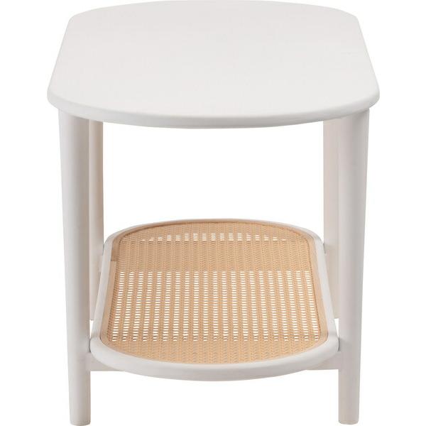 リビングテーブル ホワイト センターテーブル ローテーブル ラタン風 棚付き おしゃれ モダン 北欧 幅100cm ひとり暮らし 作業台 在宅ワーク |  | 02