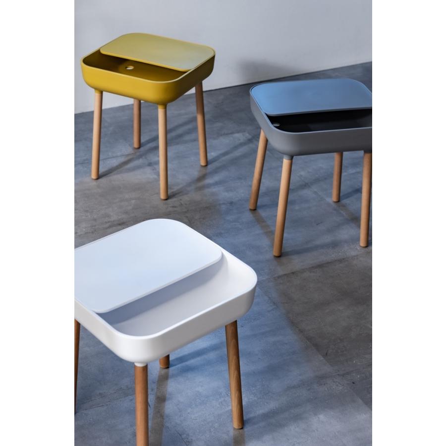 サイドテーブル イエロー 収納付き かわいい ナイトテーブル ミニテーブル 木製 コード穴 ソファーテーブル 天然木 コンパクト スリム おしゃれ シンプル |  | 05