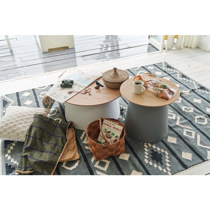 ラウンドテーブル L ホワイト リビングテーブル 丸 円型 円卓 センターテーブル ローテーブル 69cm ソファーテーブル スタイリッシュ 高級感 |  | 02