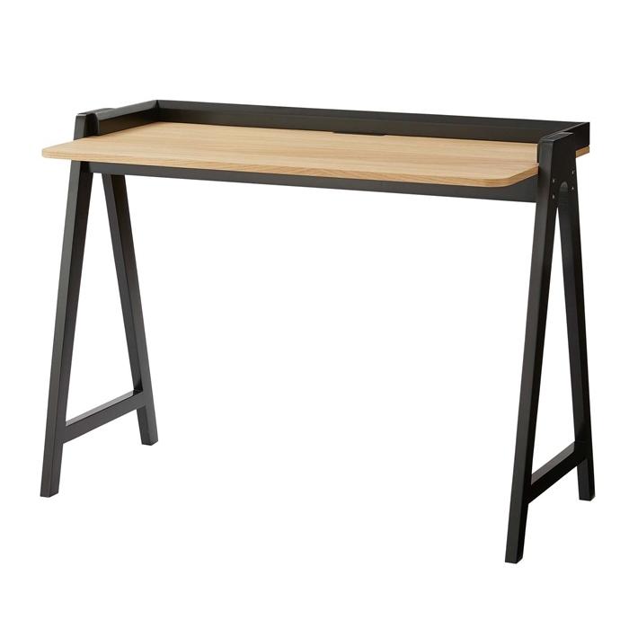 デスク ブラック パソコンデスク おしゃれ 木製 ワークデスク 書斎机 勉強机 在宅勤務 リモートワーク オフィス 大人 学習机 リビング 学習デスク 作業台 作業机 | 