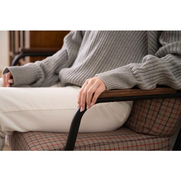 ソファ 2人掛け チェック ポケットコイル コンパクト おしゃれ かわいい カフェ リビング 椅子 いす 肘掛け スチール グレー |  | 17