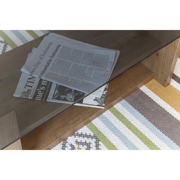 センターテーブル 幅100cm ガラステーブル 収納棚付き ローテーブル リビングテーブル コーヒーテーブル 西海岸 男前 |  | 07