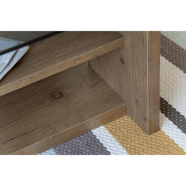 センターテーブル 幅100cm ガラステーブル 収納棚付き ローテーブル リビングテーブル コーヒーテーブル 西海岸 男前 |  | 09