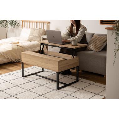 2WAY テーブル パソコンデスク ローテーブル  センターテーブル リビング 机 作業台 ソファーテーブル おしゃれ 収納付き 在宅ワーク リモートワーク |  | 16