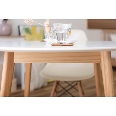 ラウンドテーブル 円形ダイニングテーブル 食卓テーブル ラウンド 木製 シンプル 北欧 2人掛け 幅90cm |  | 15