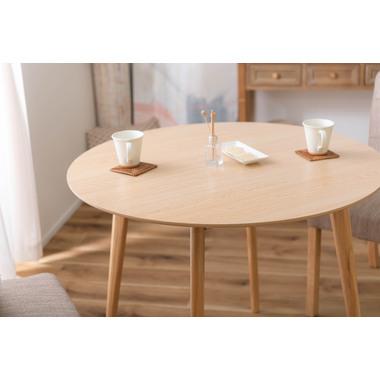 ラウンドテーブル 円形ダイニングテーブル 食卓テーブル ラウンド 木製 シンプル 北欧 2人掛け 幅90cm |  | 04
