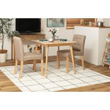 スクエアテーブル ダイニングテーブル 食卓テーブル 木製 シンプル 北欧 2人掛け 幅80cm おしゃれ 北欧 |  | 03