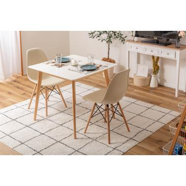 スクエアテーブル ダイニングテーブル 食卓テーブル 木製 シンプル 北欧 2人掛け 幅80cm おしゃれ 北欧 |  | 04