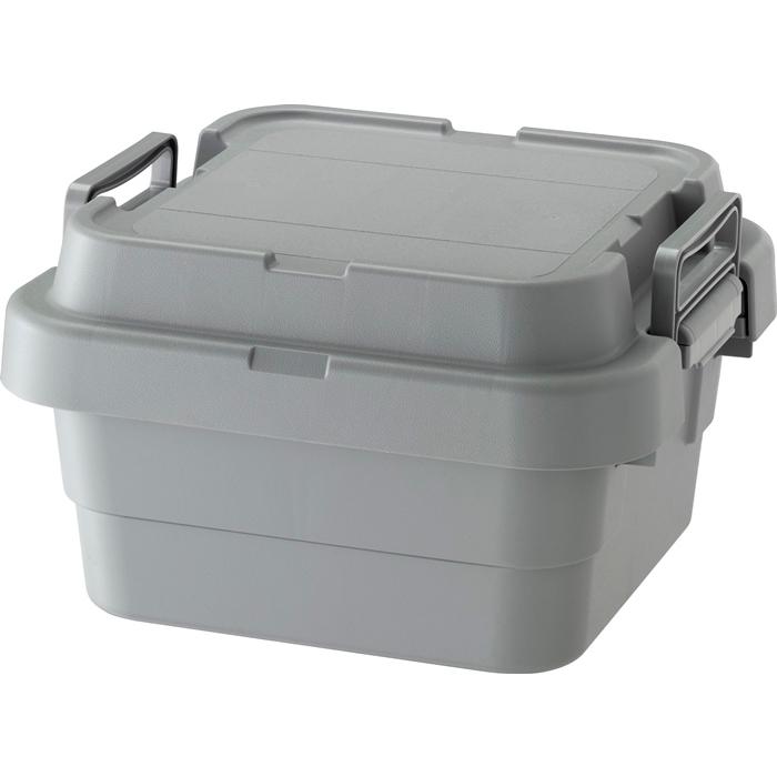 トランクカーゴS蓋 18L LOW TYPE グレー コンテナボックス トランクボックス キッチン収納 収納用品 収納家具 収納ケース プラスチック アウトドア 車載 | 