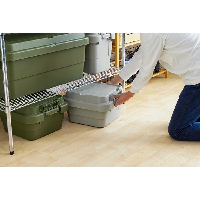 トランクカーゴS蓋 18L LOW TYPE グレー コンテナボックス トランクボックス キッチン収納 収納用品 収納家具 収納ケース プラスチック アウトドア 車載 |  | 01