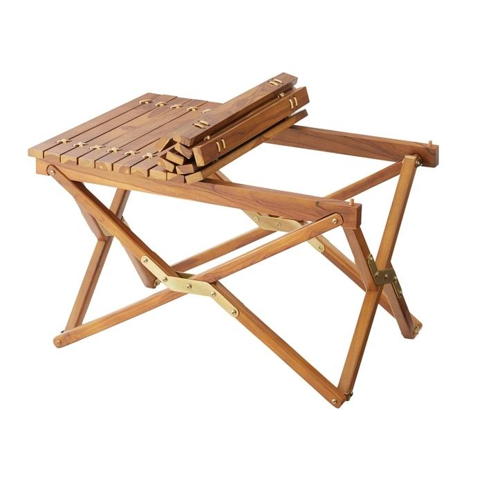 フォールディングテーブルＳＳ 折りたたみテーブル おしゃれ 本革 アウトドア レジャー キャンプ センターテーブル コンパクト 木製 カフェ テラス ベランダ |  | 01