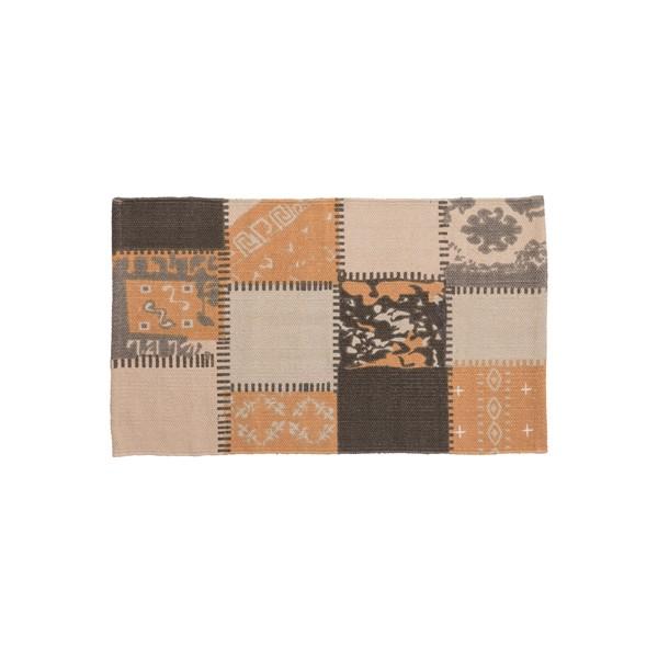 ラグマット 玄関マット バスマット 75×45cm 室内 マット キッチンマット ベージュ コットン 綿ミニマット フロアマット | 