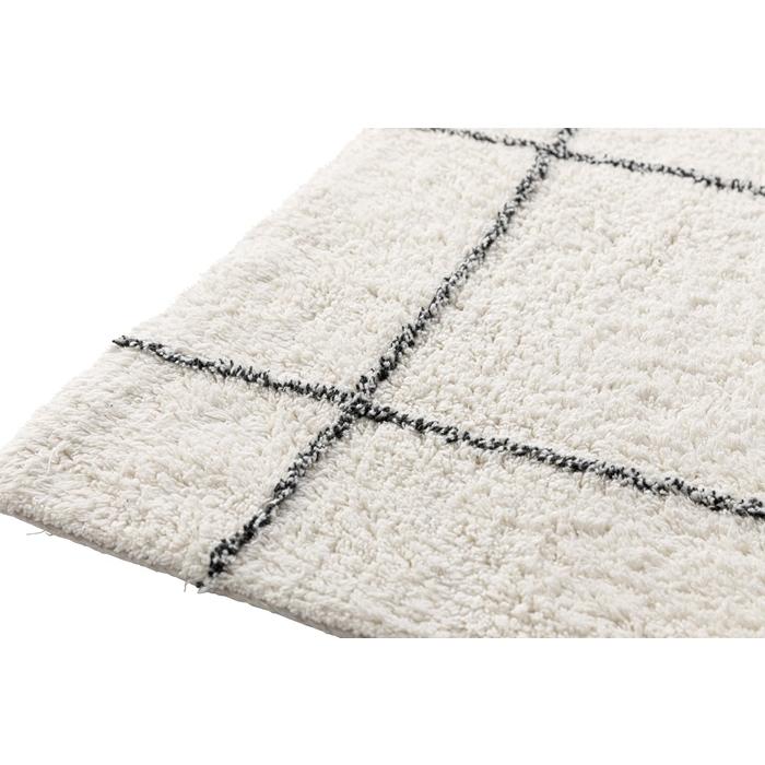 ラグ 130×190cm アイボリー センターラグ リビングラグ アクセントラグ インテリア おしゃれ かわいい ソファーラグ コットン 綿 インド |  | 01