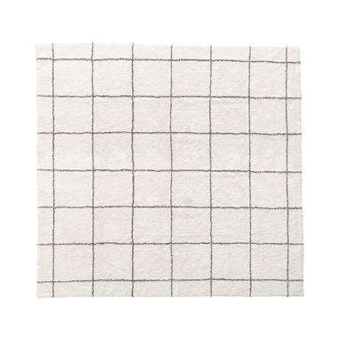 ラグ 185×185 カーペット おしゃれ シンプル センターラグ リビングラグ オールシーズン コットン | 