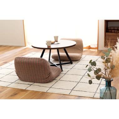 ラグ 185×185 カーペット おしゃれ シンプル センターラグ リビングラグ オールシーズン コットン |  | 01