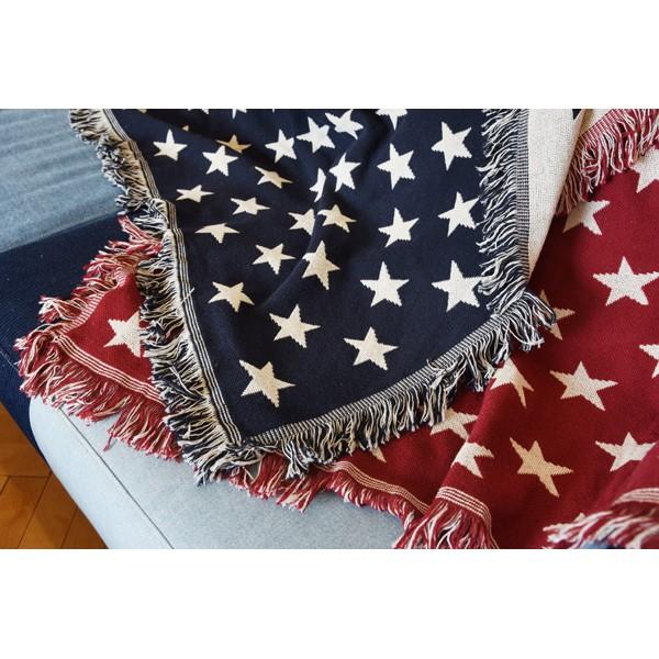 ブランケット シートブランケット ニット 130×150cm 寝具 膝掛け 肌触り 肌布団 肌掛け  毛布 防寒グッズ 暖かく ひざ掛け   星柄 |  | 01