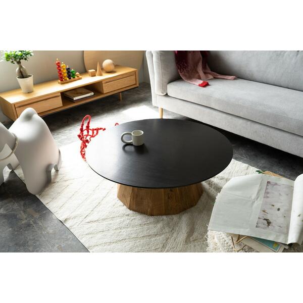 ラウンドテーブル L 丸 円型 ソファーテーブル ローテーブル おしゃれ シンプル スタイリッシュ 木製 おしゃれ センターテーブル リビング |  | 04