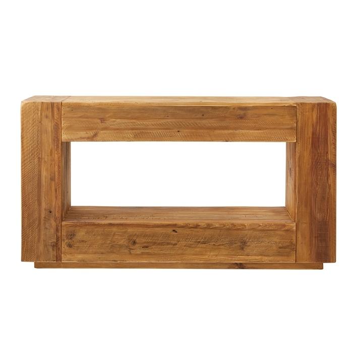 コンソール 木製 天然木 パイン古材 おしゃれ コンソールテーブル 飾り棚 花台 ディスプレイラック 引き出し収納 高級感 |  | 03