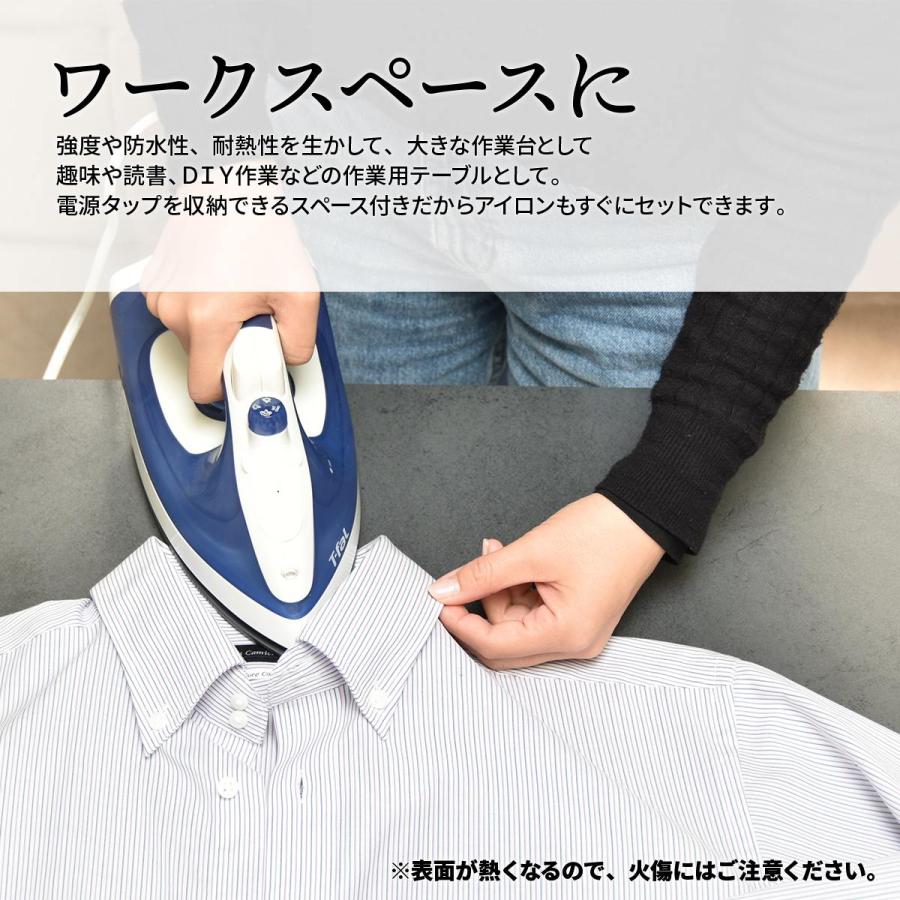 ダイニングテーブル 幅120 セラミック 収納付き 4人用 耐火耐熱 表面硬度 防水 長方形 コンクリート柄 グレー かっこいい ヴィンテージ おしゃれ 高級感 北欧 | ブランド登録なし | 15