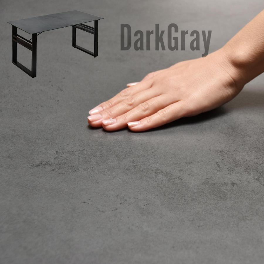 ダイニングテーブル 幅150 セラミック 収納付き 4人用 耐火耐熱 表面硬度 防水 長方形 コンクリート柄 グレー かっこいい ヴィンテージ おしゃれ 高級感 北欧 | ブランド登録なし | 17