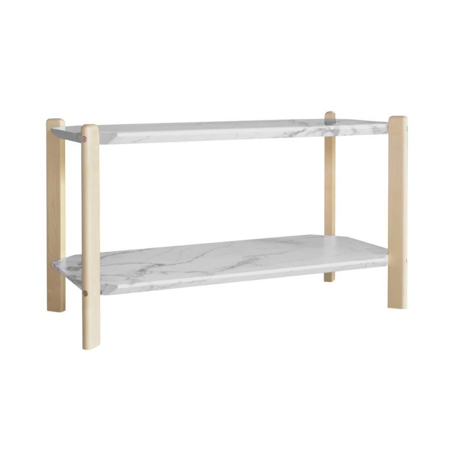 大理石柄 オープンラック 2段 幅90cm カフェ リビング 収納 多目的 コレット 一人暮らし ひとり暮らし ワンルーム |  | 08