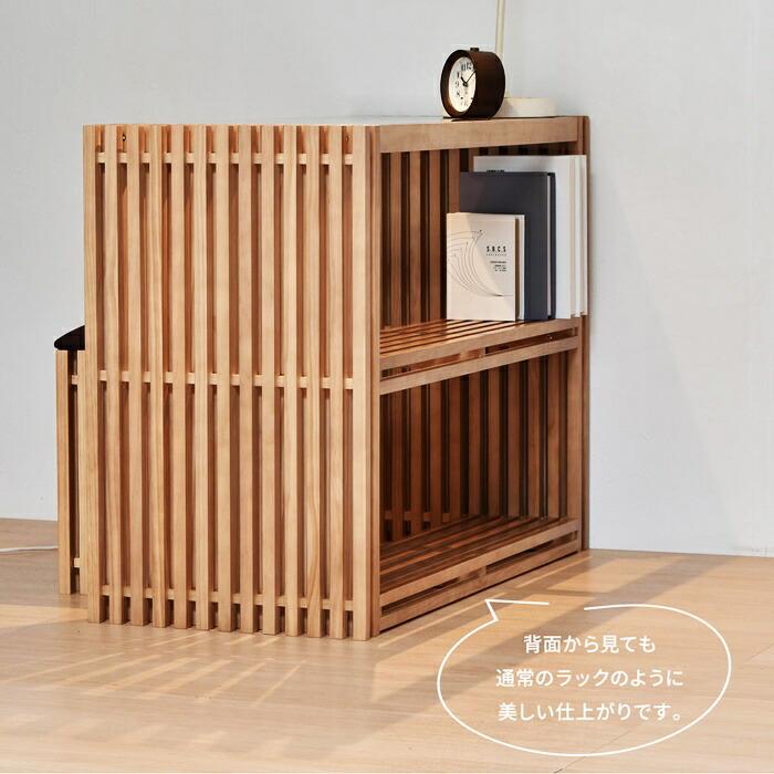 デスク 強化ガラス天板 幅100cm 天然木 棚付き FOREST ブラウン パソコンデスク PCデスク 書斎机 書斎デスク 高級感 和モダン 和風 北欧 木製 本棚 ガラス天板 | ブランド登録なし | 17