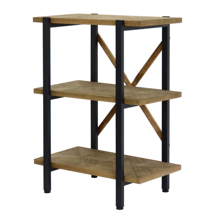 3段ラック 幅60cm オープン 収納 木製 棚 本棚 シェルフ 間仕切り ディスプレイ リビング キッチン 収納家具 飾り棚 カレイド |  | 07