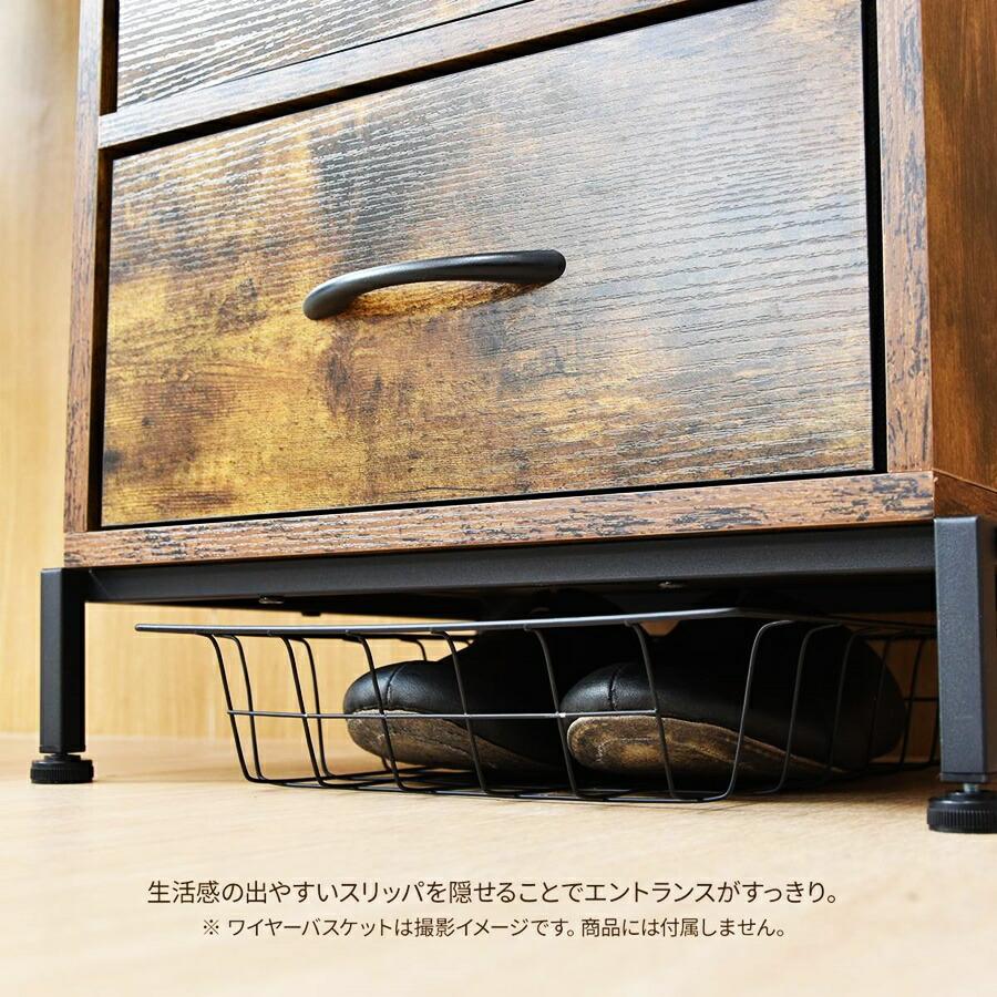 ハンガーラック 引出し2個付き 木製 収納付き コンパクト 省スペース ミニマルワードローブ コートハンガー 衣類収納 ワードローブ 引き出し付き コート掛け | ブランド登録なし | 14