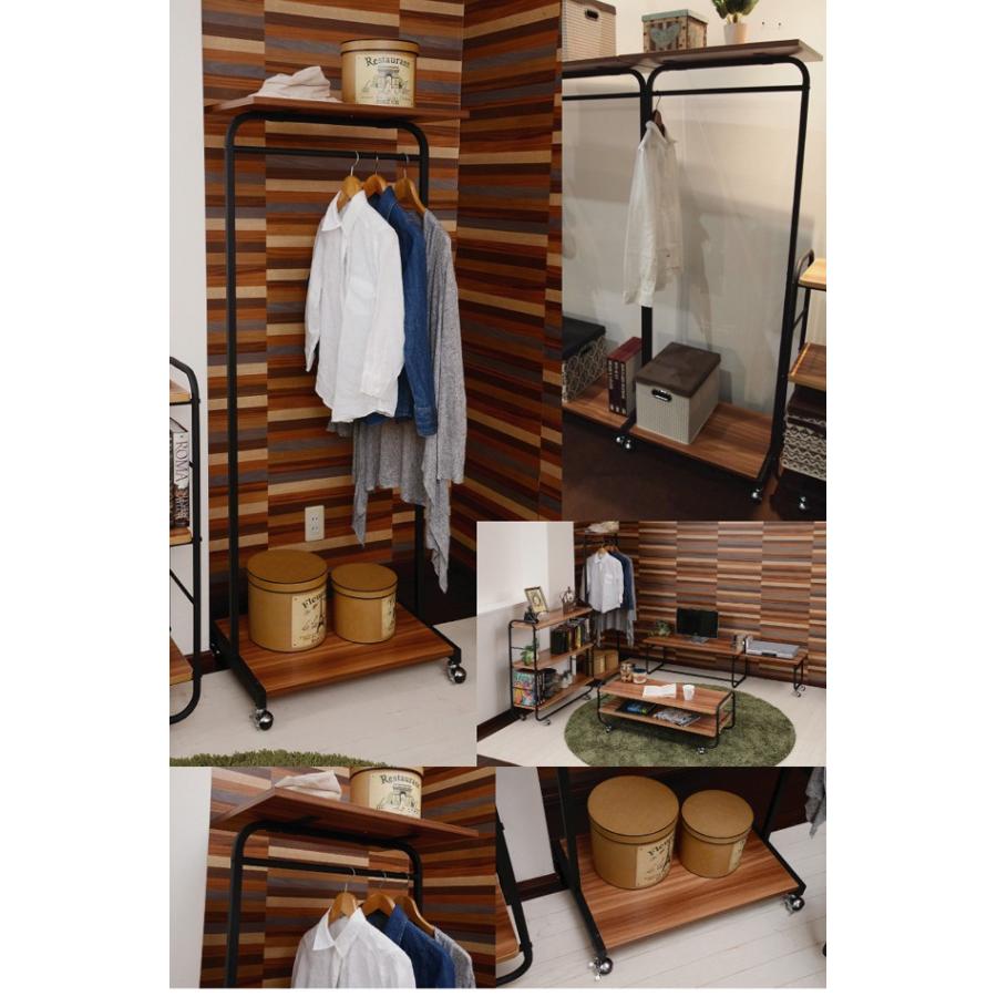 ハンガーラック幅60cm キャスター付きコートハンガー オープンラック 収納家具 洋服掛け 収納 衣類収納 シェルフ アイアン |  | 05