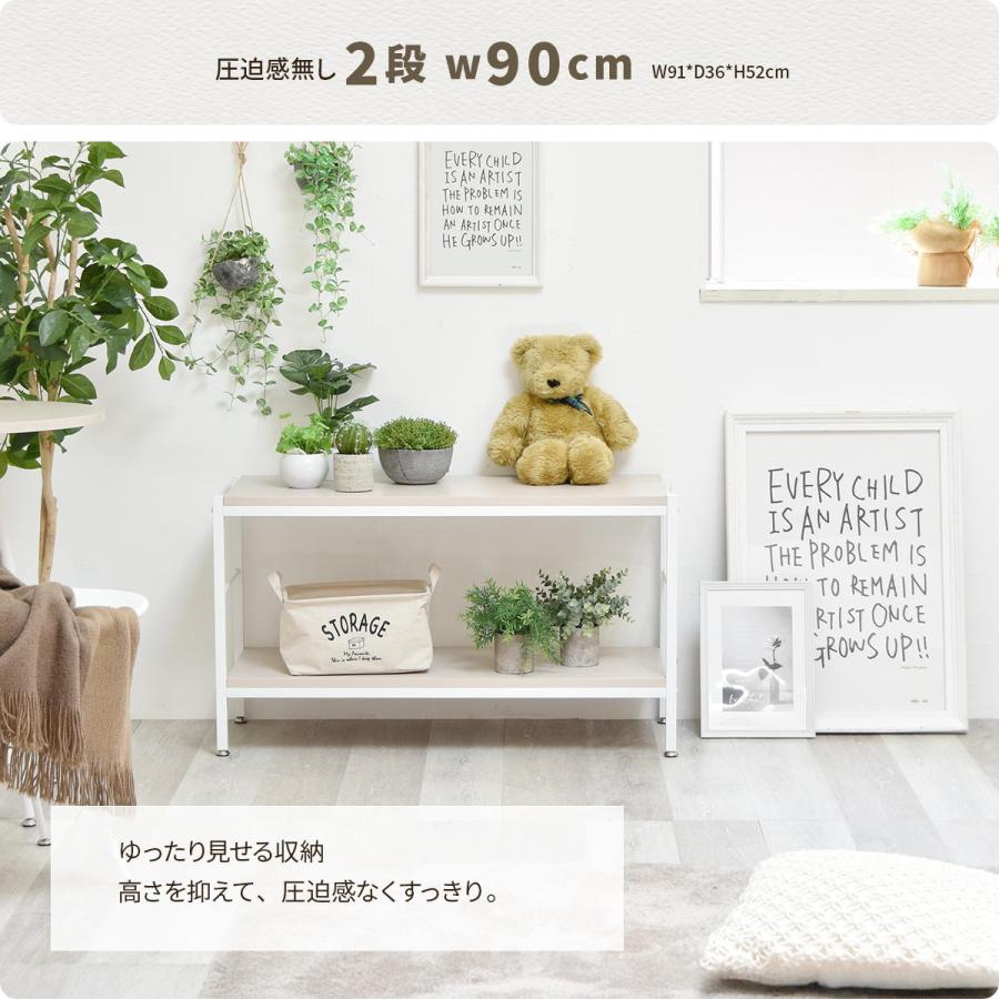 オープンラック 3段 幅60cm ローボード 収納棚 ベージュ ライトグレー 飾り棚 スリム 省スペース メラミン天板 シンプル おしゃれ 北欧 カントリー モダン | ブランド登録なし | 12