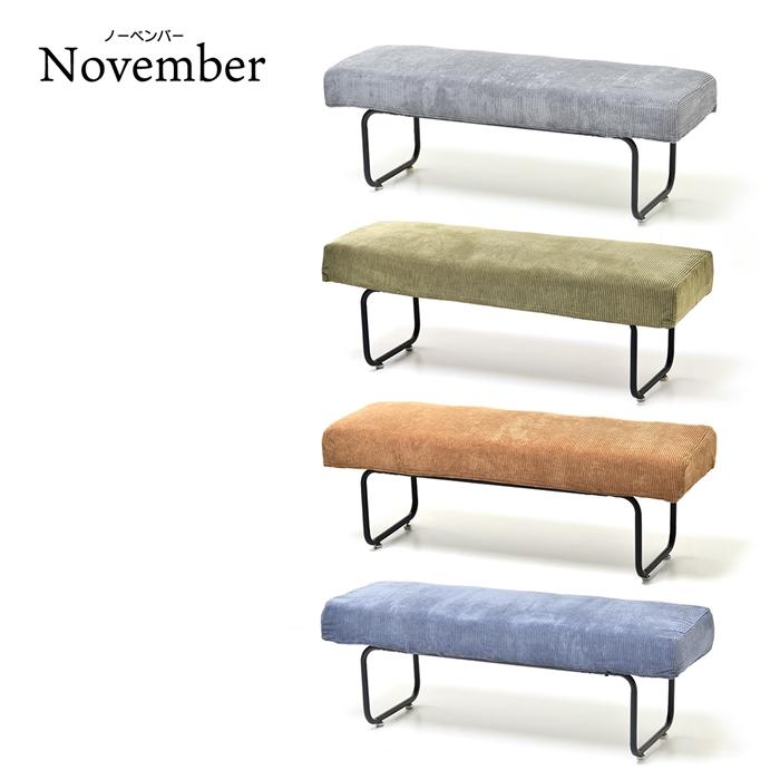 NOVEMBER　ベンチ NVS-B ヴィンテージ カジュアル スチール ダイニングベンチ 背もたれなしソファー 二人掛けソファー 2人掛けソファ |  | 19