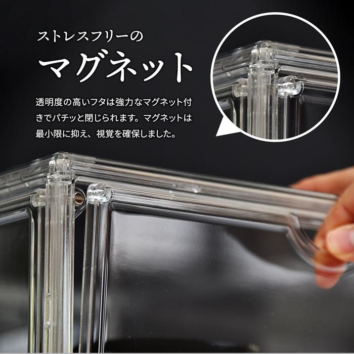 マルチクリアボックス　2個セット W360×D270×H225mm マルチクリアボックス　2個セット コレクションケース ディスプレイケース 全面クリア 360度透明 |  | 04